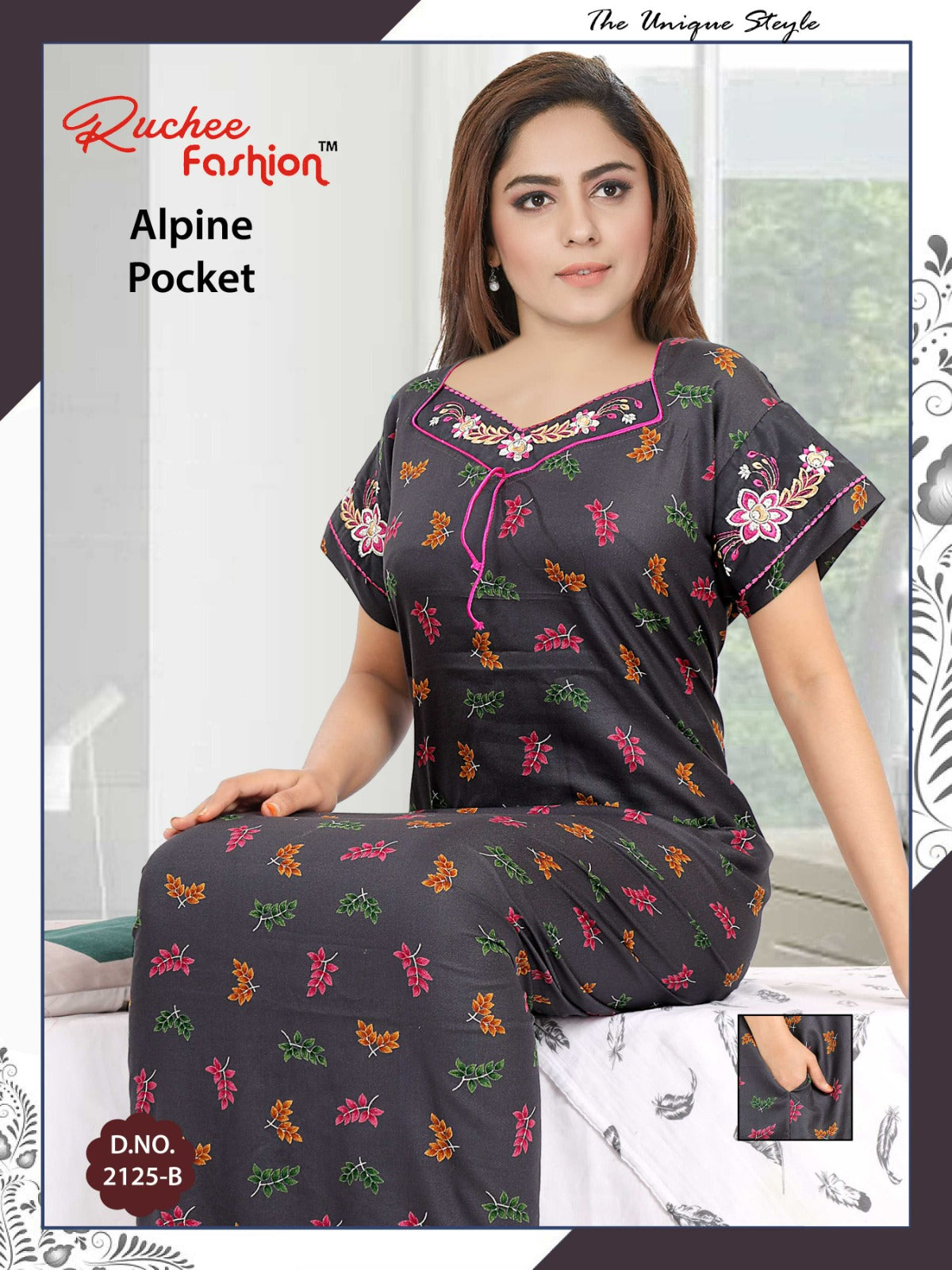 Alpine-A-2501 Ruchee Fashion Night Gowns