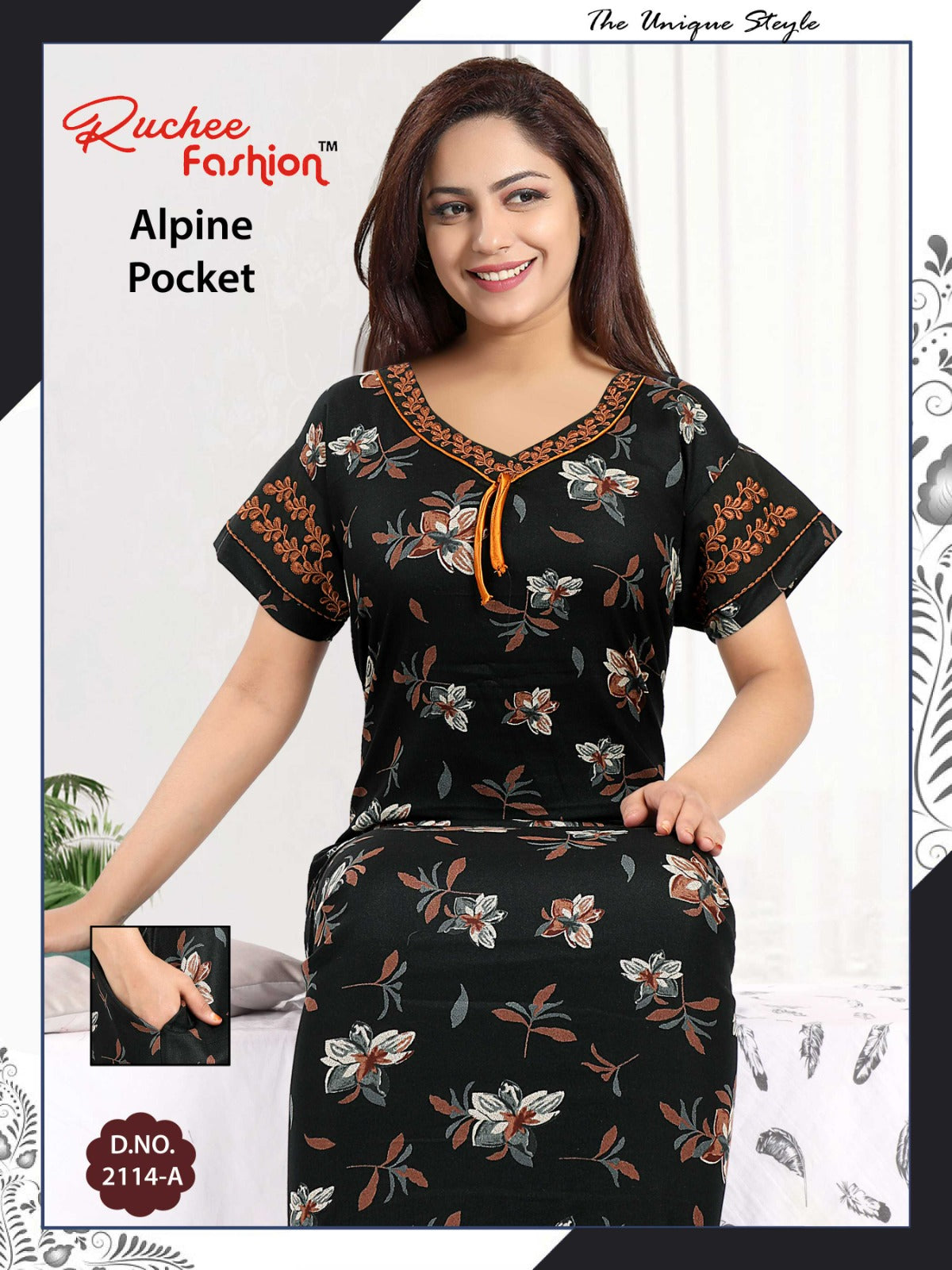 Alpine-A-2501 Ruchee Fashion Night Gowns