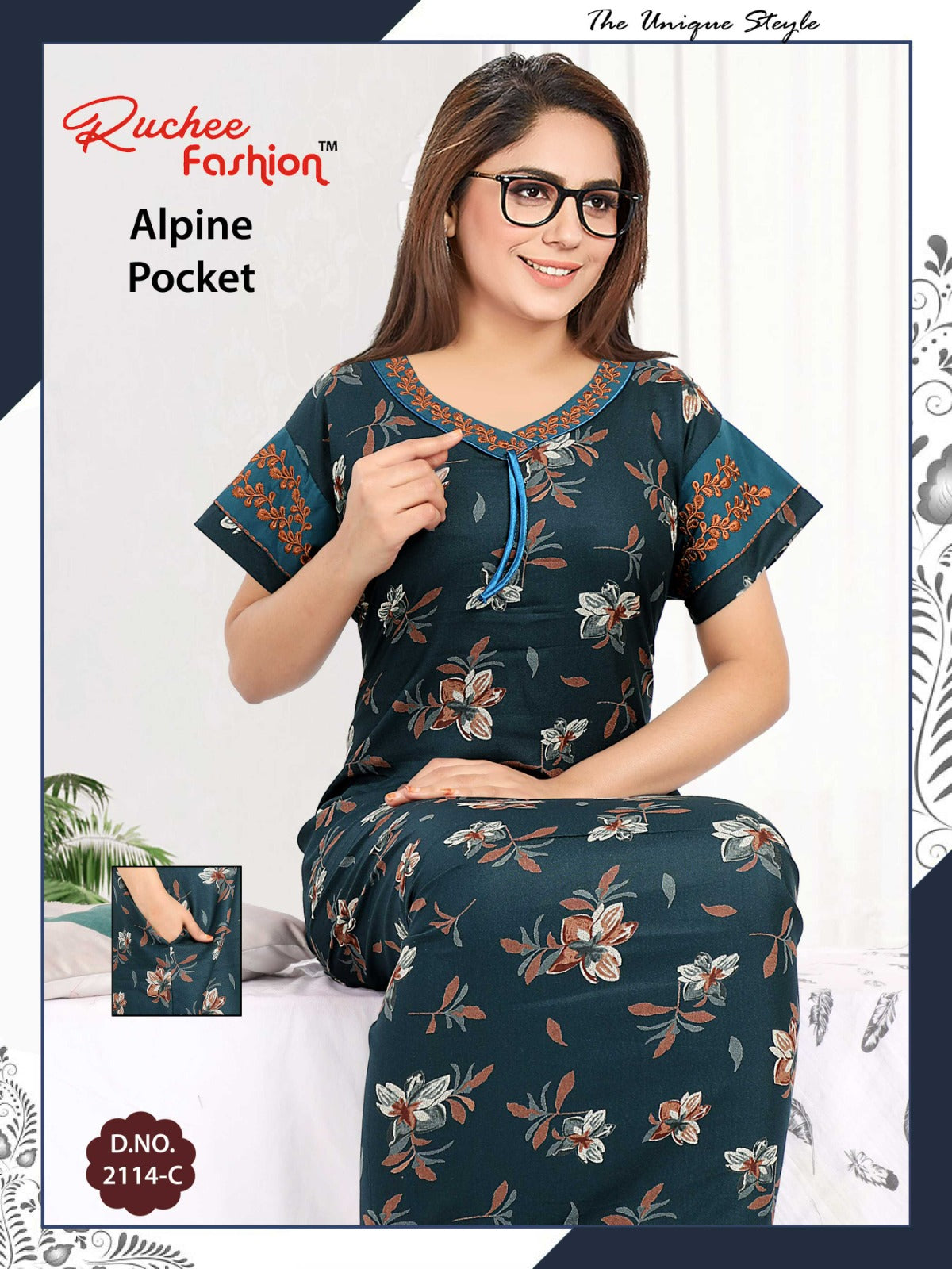Alpine-A-2501 Ruchee Fashion Night Gowns