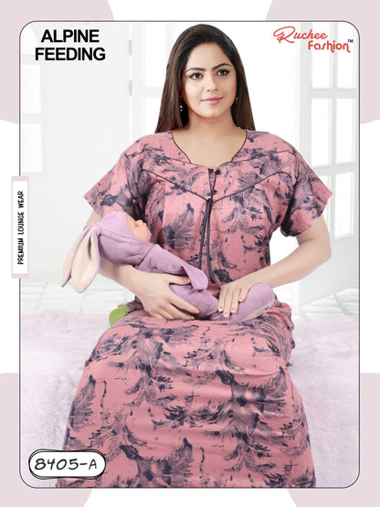 Alpine 0212 Ruchee Fashion Feeding Night Gown