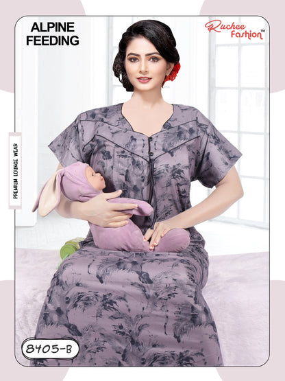 Alpine 0212 Ruchee Fashion Feeding Night Gown