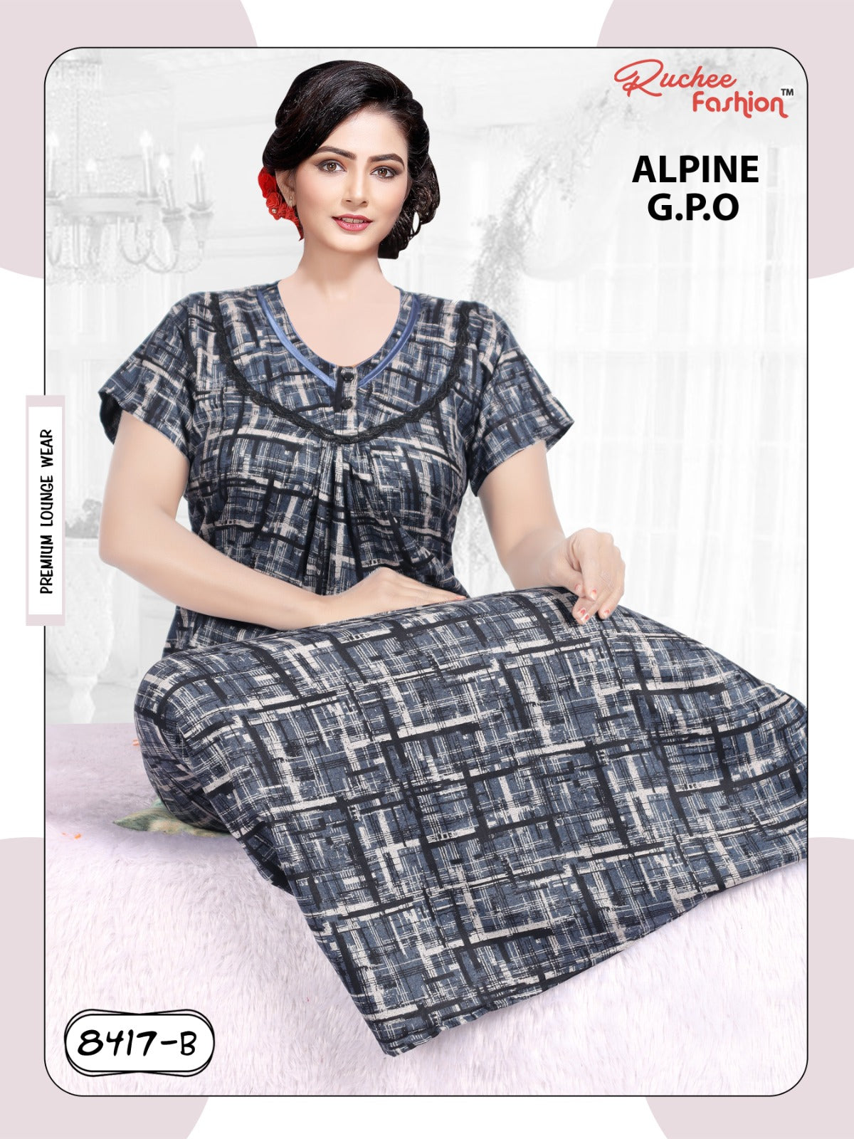 Alpine 0212 Ruchee Fashion Night Gowns