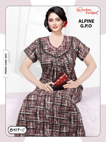 Alpine 0212 Ruchee Fashion Night Gowns