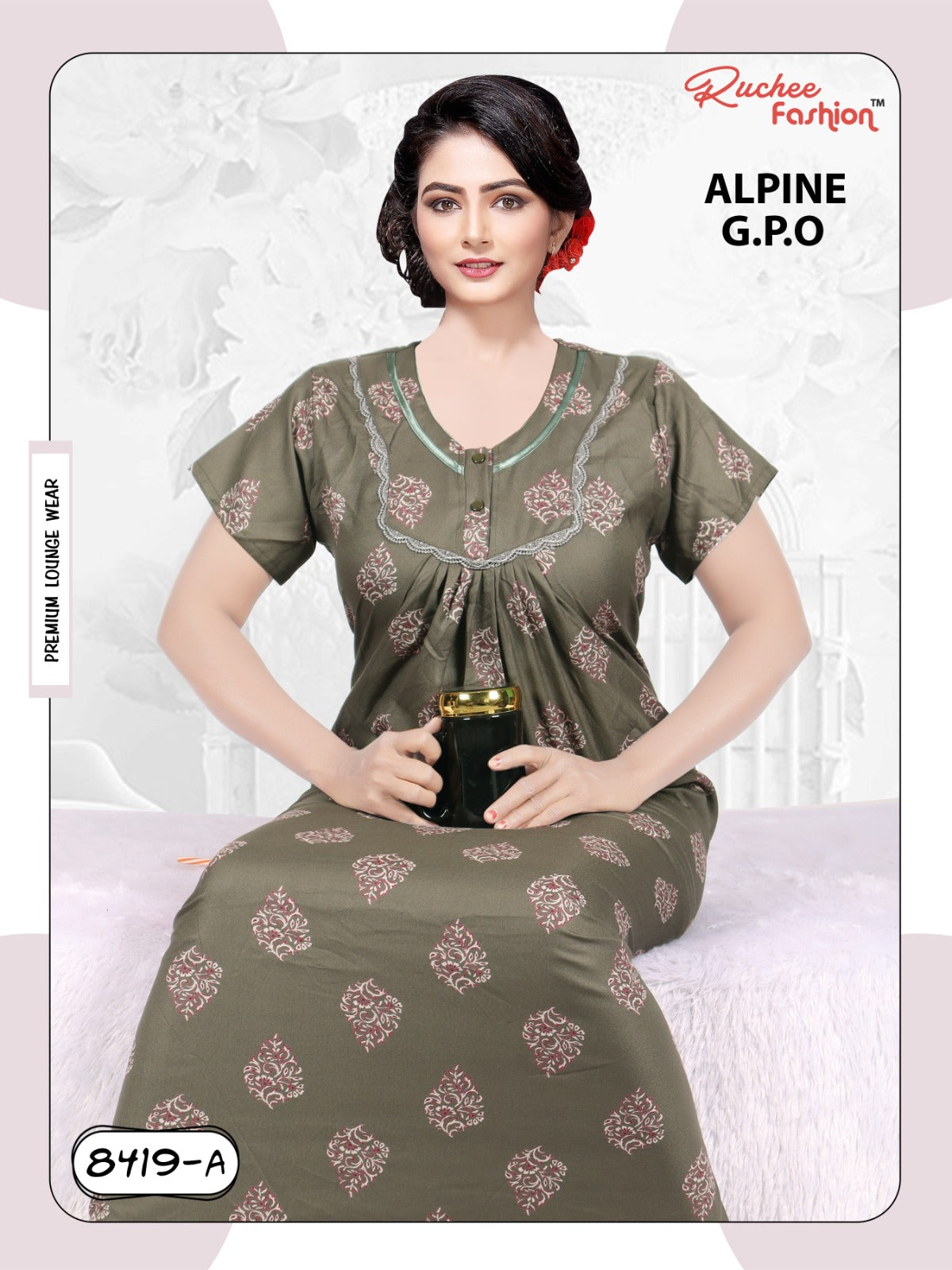 Alpine 0212 Ruchee Fashion Night Gowns