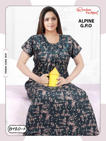 Alpine 0212 Ruchee Fashion Night Gowns