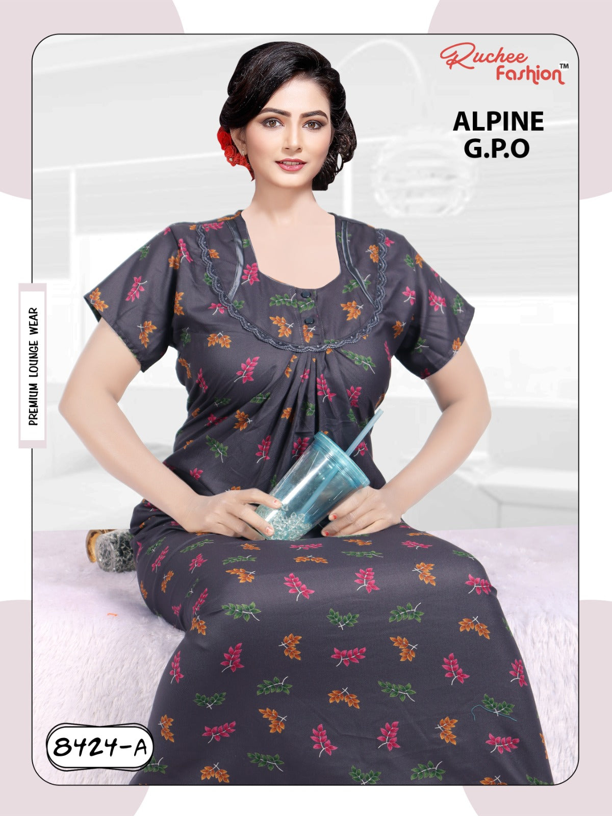 Alpine 0212 Ruchee Fashion Night Gowns