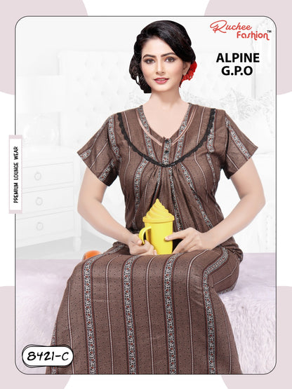 Alpine 0212 Ruchee Fashion Night Gowns