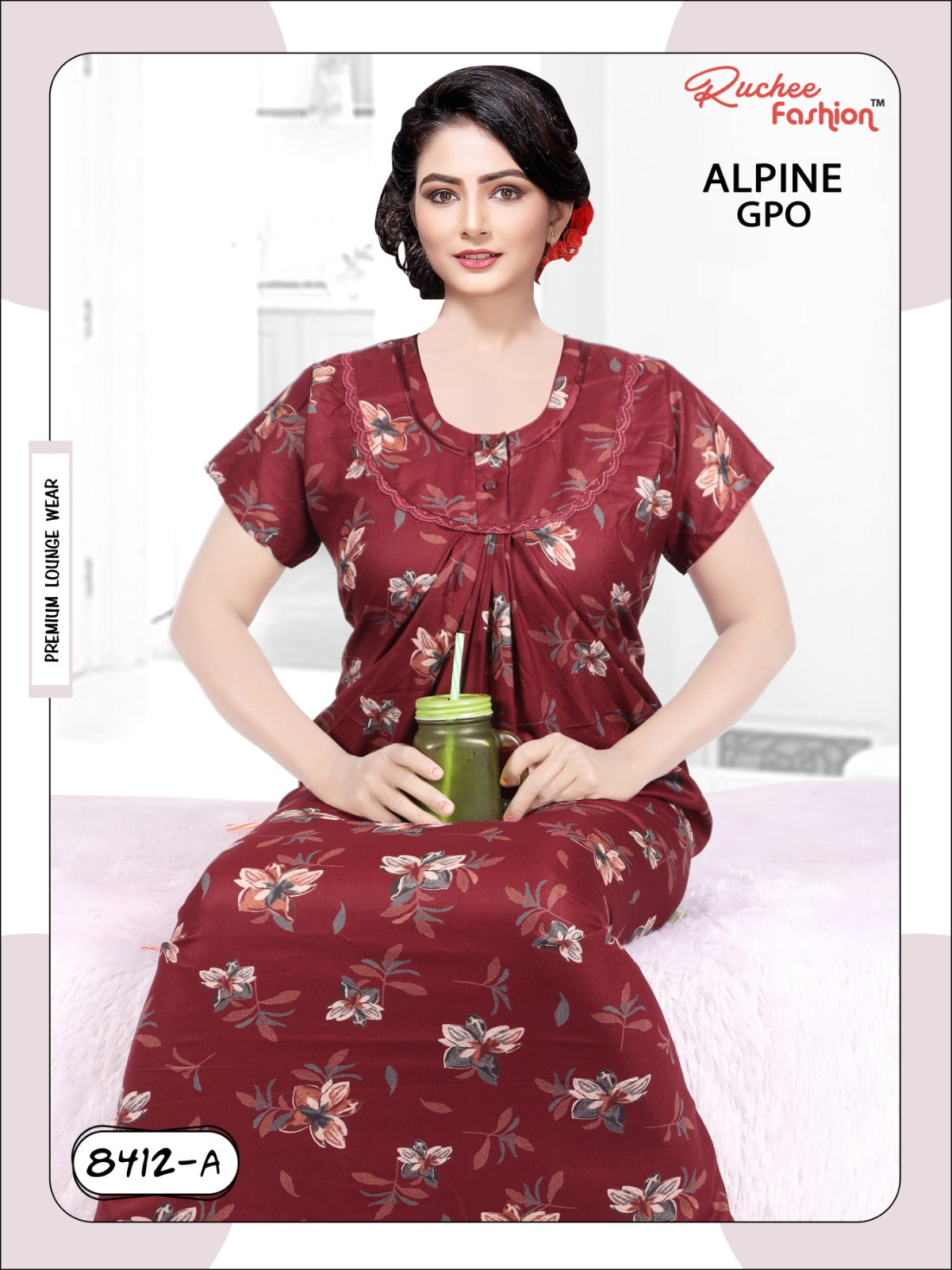 Alpine 0212 Ruchee Fashion Night Gowns