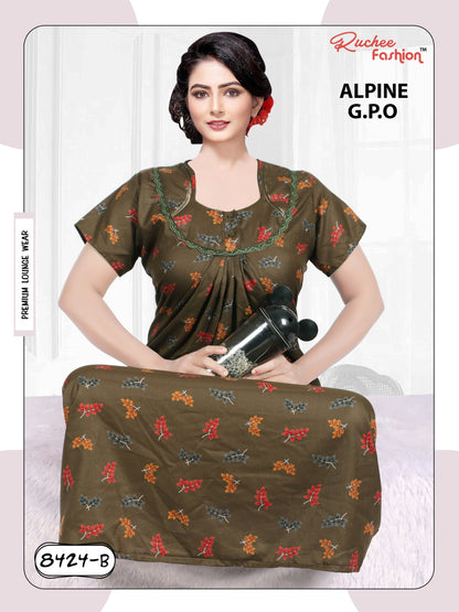 Alpine 0212 Ruchee Fashion Night Gowns