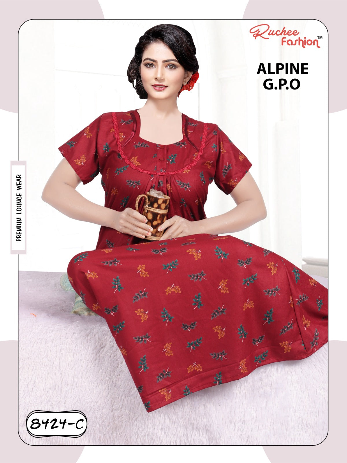 Alpine 0212 Ruchee Fashion Night Gowns
