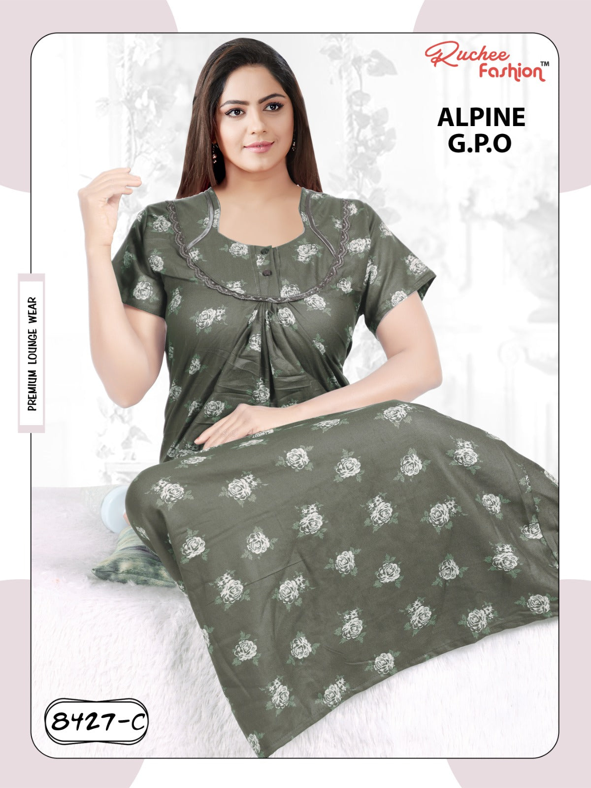 Alpine 0212 Ruchee Fashion Night Gowns