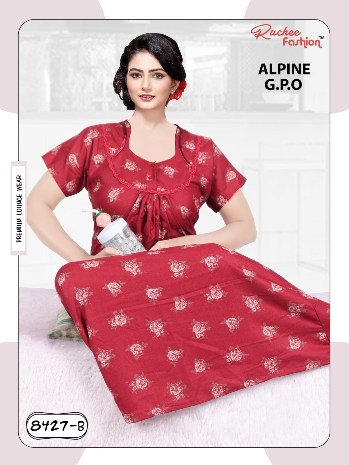 Alpine 0212 Ruchee Fashion Night Gowns