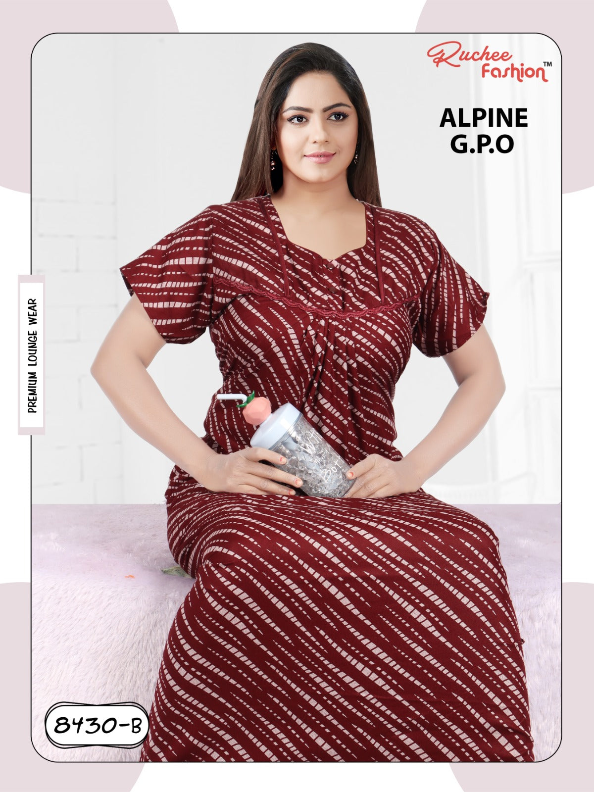 Alpine 0212 Ruchee Fashion Night Gowns