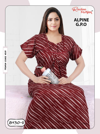Alpine 0212 Ruchee Fashion Night Gowns