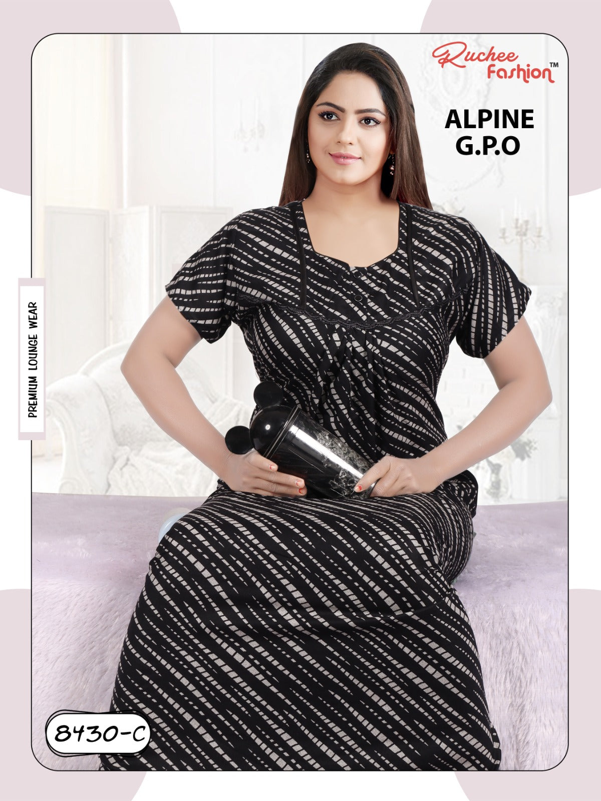 Alpine 0212 Ruchee Fashion Night Gowns