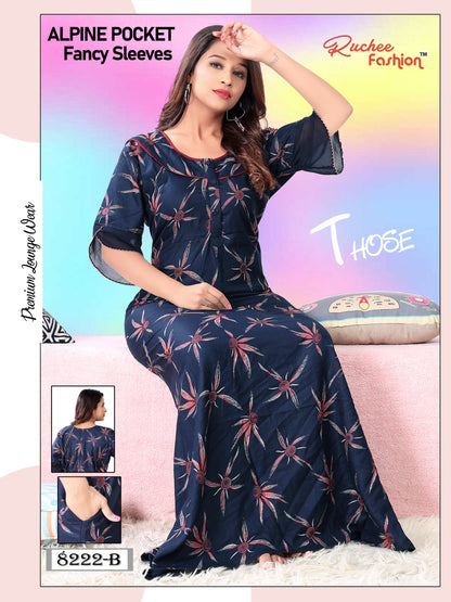 Alpine Pocket 0412 Ruchee Fashion Night Gowns