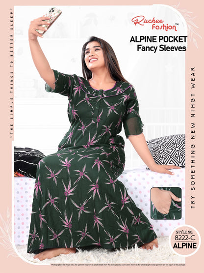 Alpine Pocket 0412 Ruchee Fashion Night Gowns