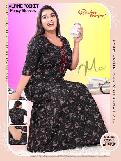 Alpine Pocket 0412 Ruchee Fashion Night Gowns