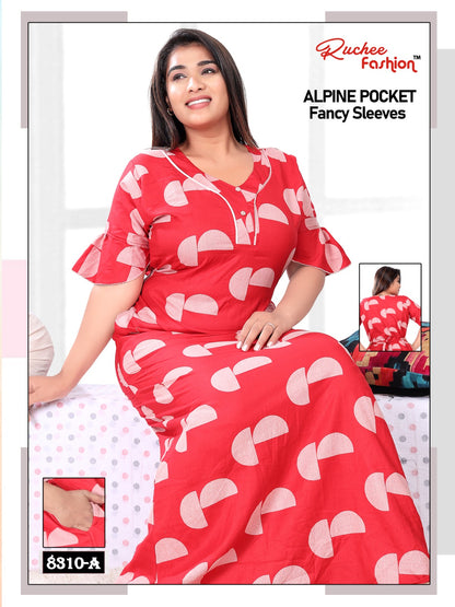 Alpine Pocket 0412 Ruchee Fashion Night Gowns