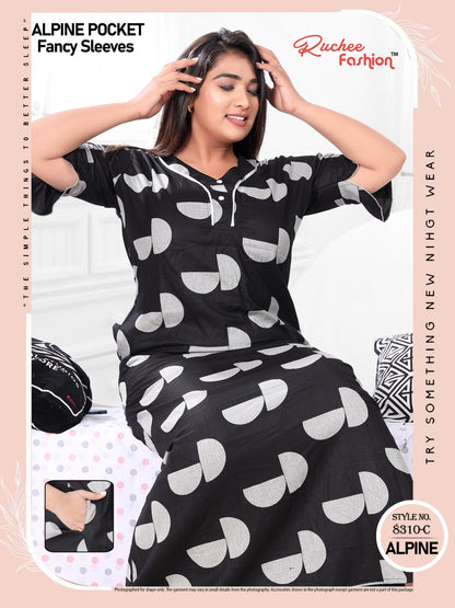 Alpine Pocket 0412 Ruchee Fashion Night Gowns