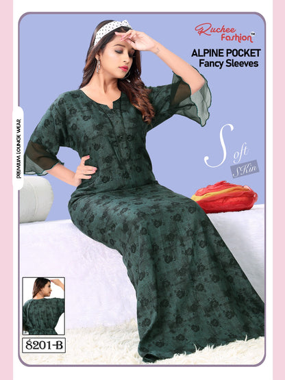 Alpine Pocket 0412 Ruchee Fashion Night Gowns