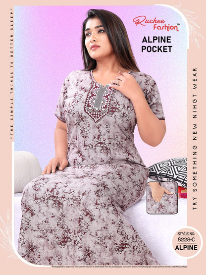 Alpine Pocket 211123 A Ruchee Fashion Night Gowns