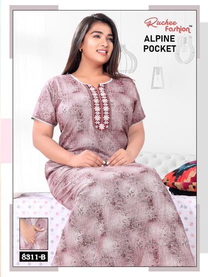 Alpine Pocket 211123 A Ruchee Fashion Night Gowns