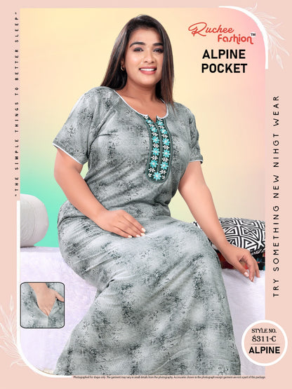 Alpine Pocket 211123 A Ruchee Fashion Night Gowns