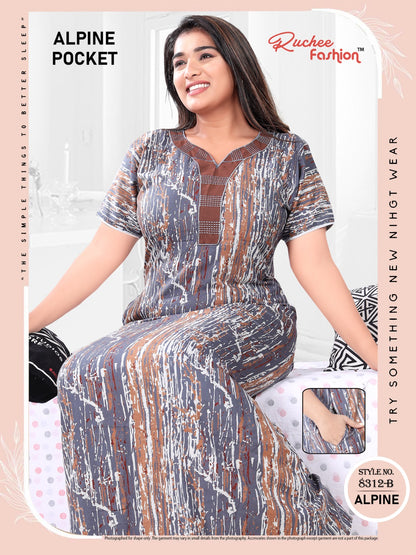 Alpine Pocket 211123 A Ruchee Fashion Night Gowns