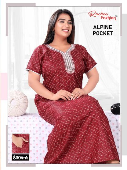 Alpine Pocket 211123 A Ruchee Fashion Night Gowns