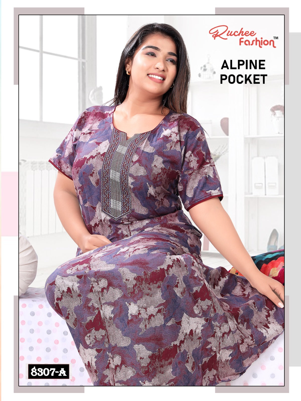 Alpine Pocket 211123 Ruchee Fashion Night Gowns