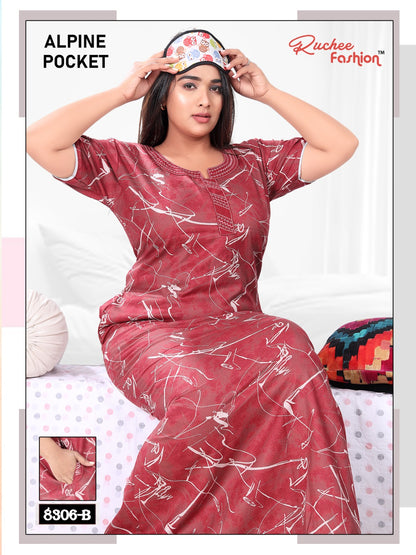 Alpine Pocket 211123 Ruchee Fashion Night Gowns