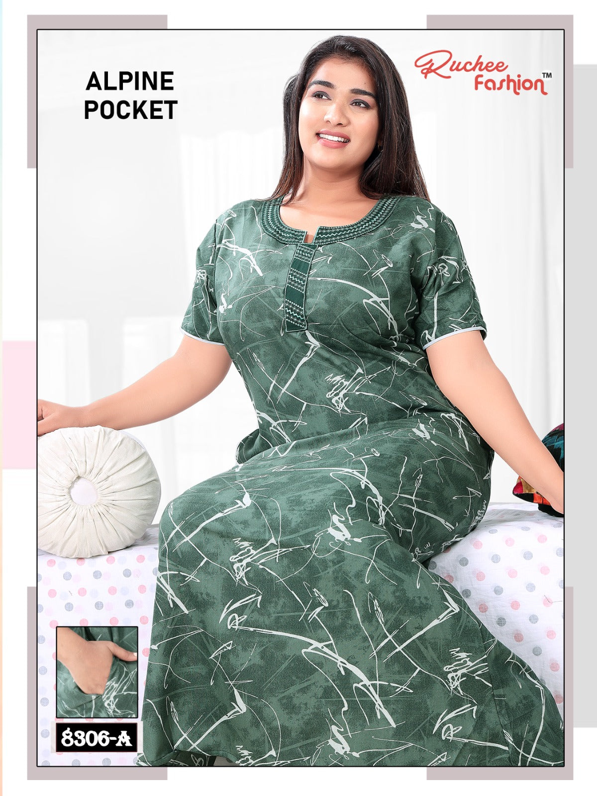 Alpine Pocket 211123 Ruchee Fashion Night Gowns