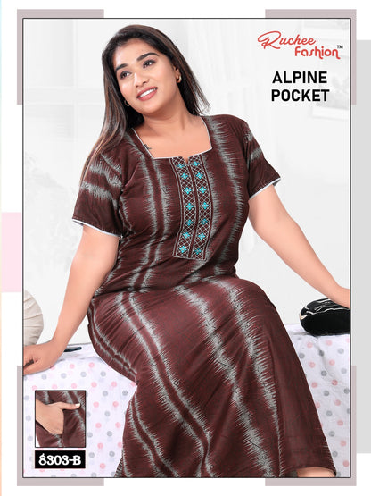 Alpine Pocket 211123 Ruchee Fashion Night Gowns
