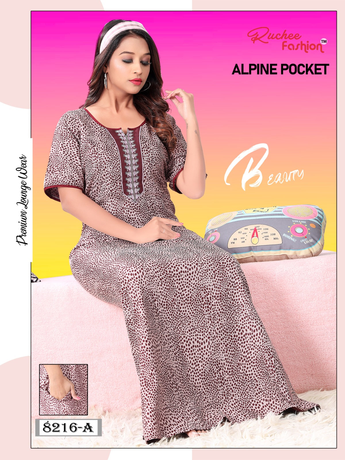 Alpine Pocket 211123 Ruchee Fashion Night Gowns
