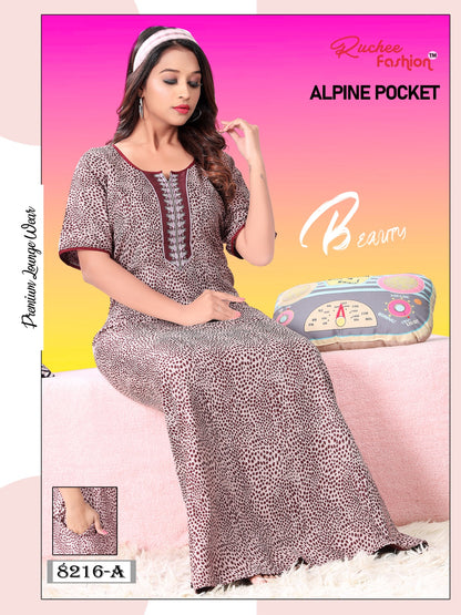 Alpine Pocket 211123 Ruchee Fashion Night Gowns