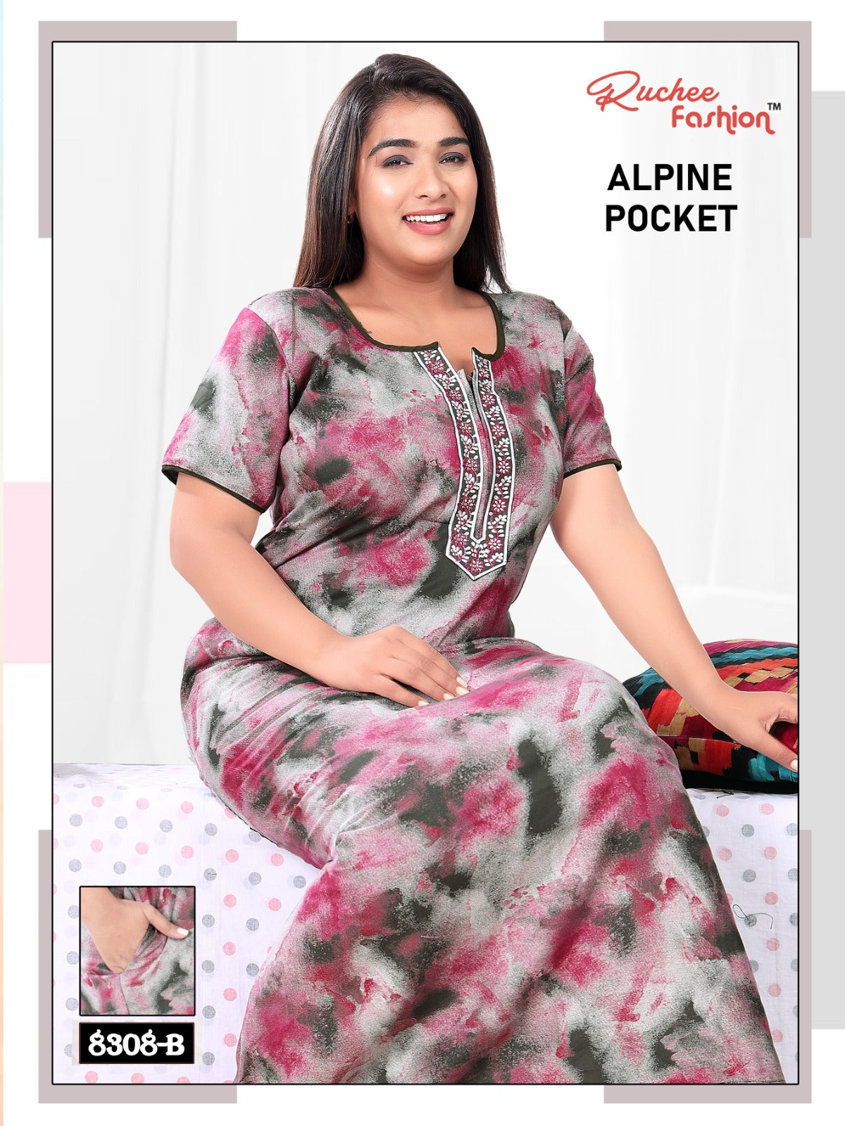 Alpine Pocket 211123 Ruchee Fashion Night Gowns