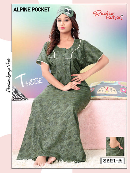 Alpine Pocket 2111 Ruchee Fashion Night Gowns