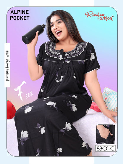 Alpine Pocket Yz Ruchee Fashion Night Gowns