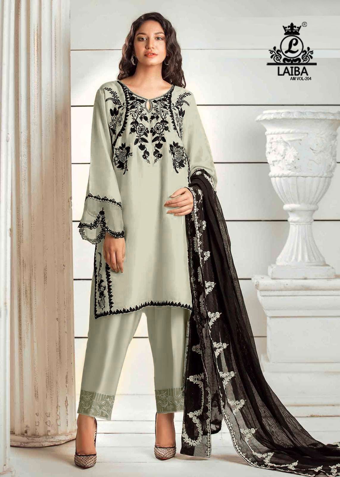 Am Vol 204 Laiba Georgette Pakistani Readymade Suits