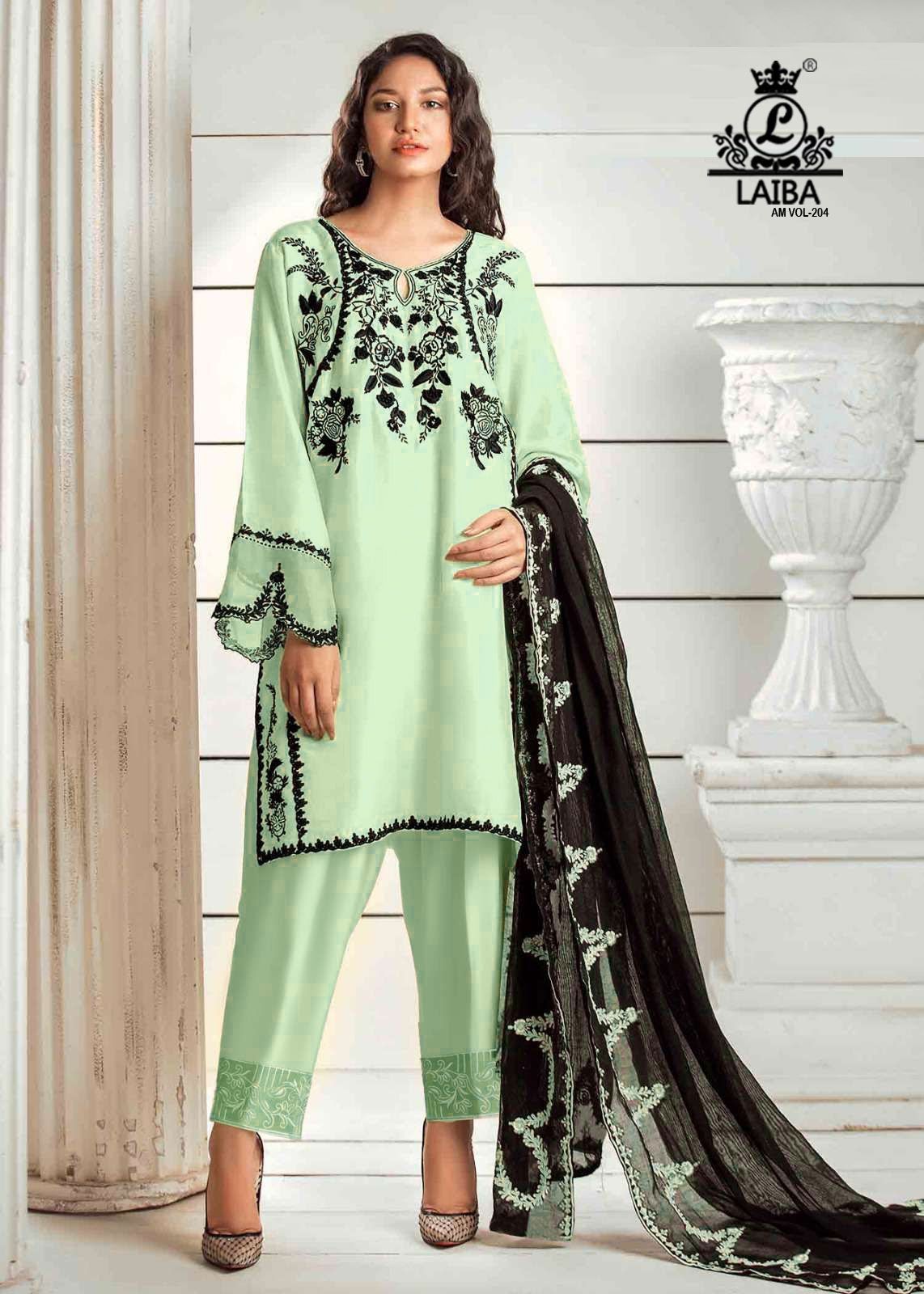 Am Vol 204 Laiba Georgette Pakistani Readymade Suits