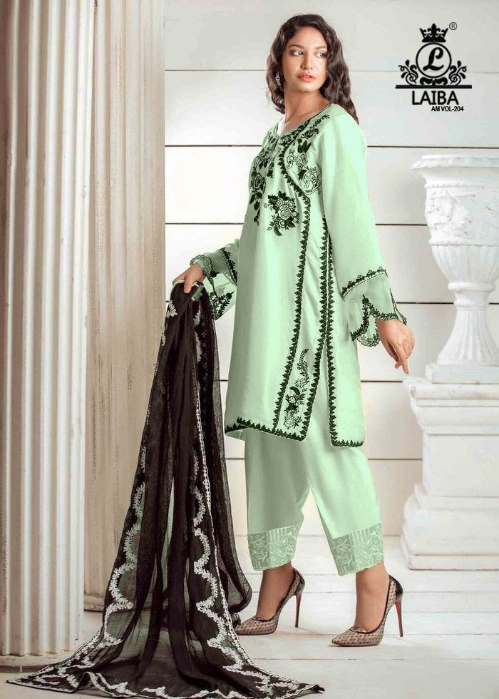 Georgette Embroidered Vol 174 Laiba Readymade Pant Style Suits at Rs 1601  in Ahmedabad