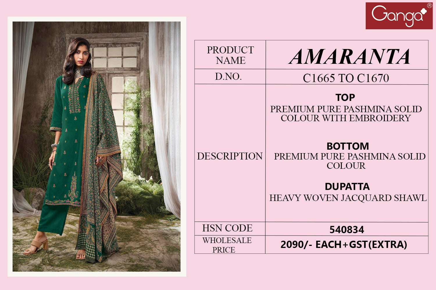 Amaranta Ganga Pashmina Suits