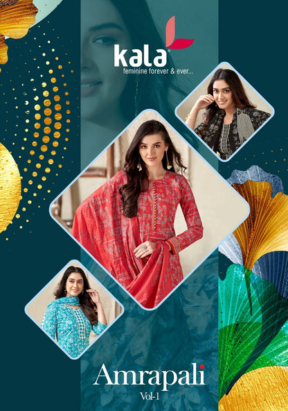 Amarpali Vol 1 Kala Cotton Readymade Pant Style Suits