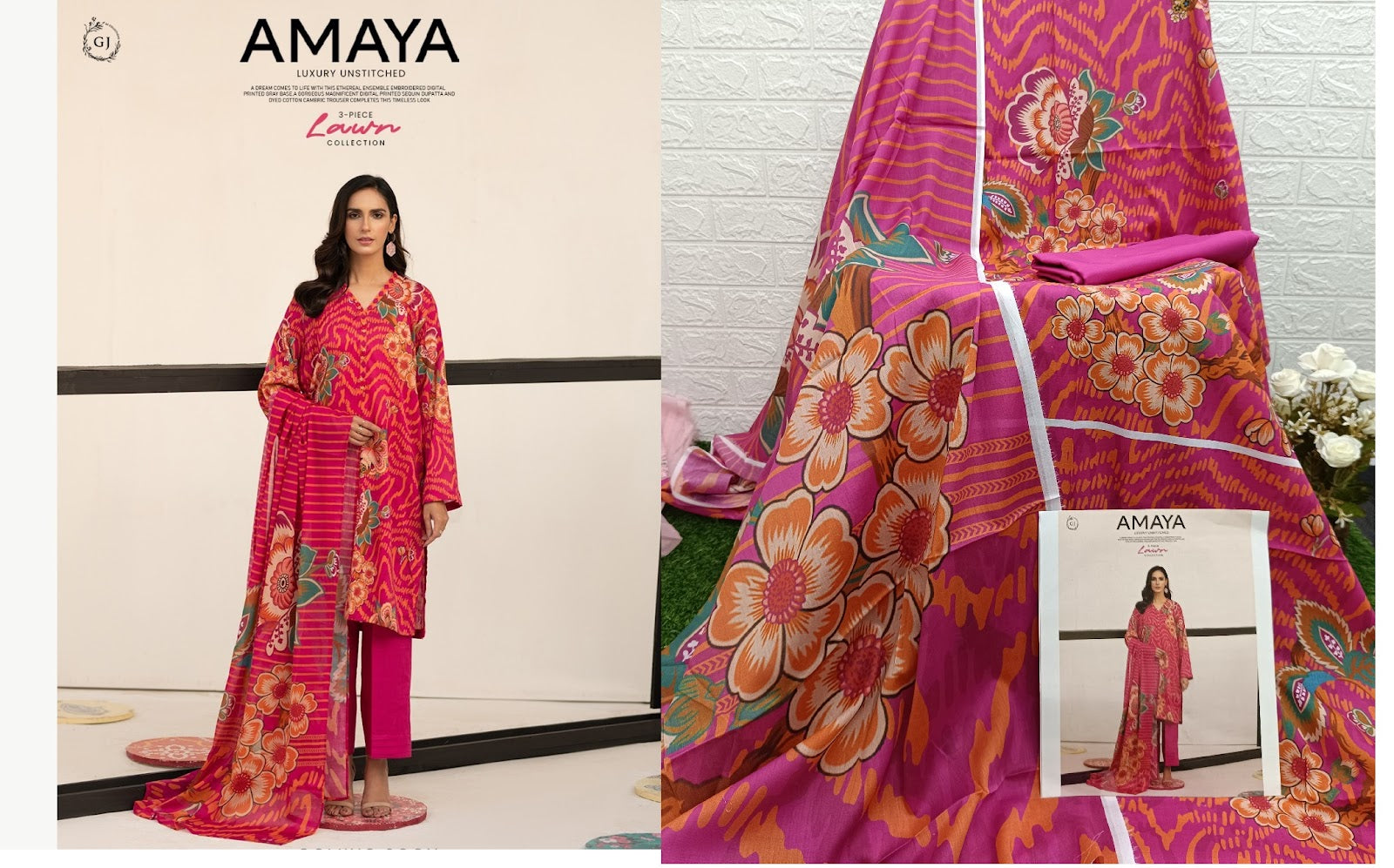 Amaya Gull Jee Lawn Original Pakistani Suits
