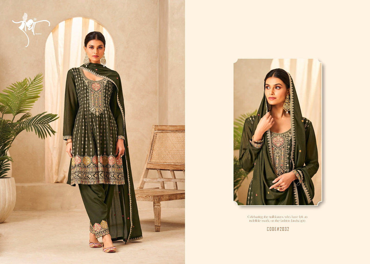 Amaya Radha Trendz Chinon Pakistani Readymade Suits