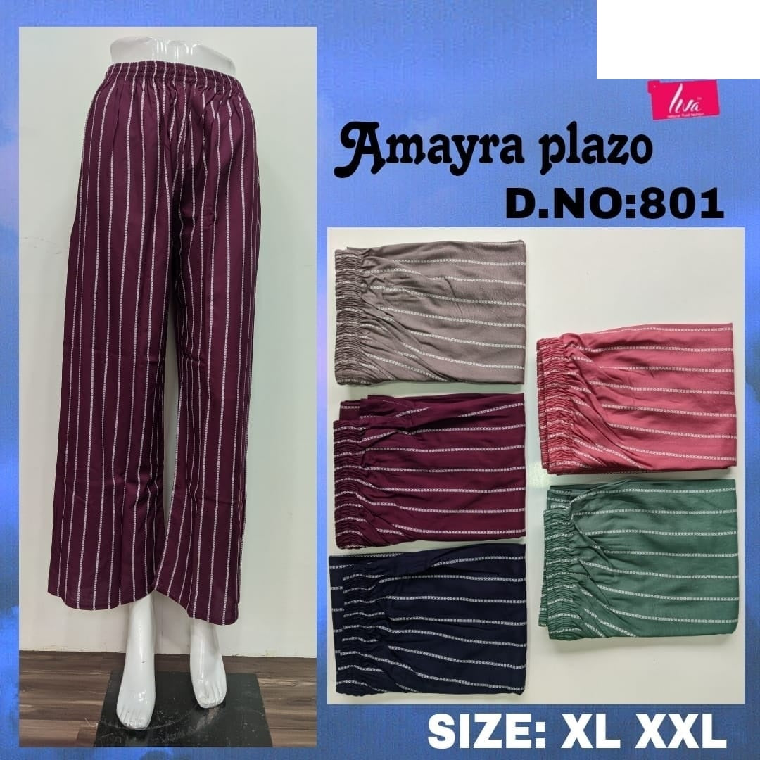 Amayra-1702 Zoya Rayon Branded Palazzo