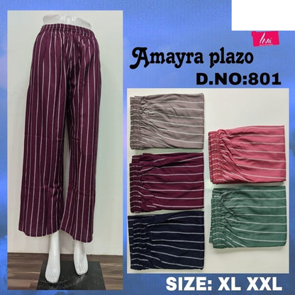 Amayra-1702 Zoya Rayon Branded Palazzo