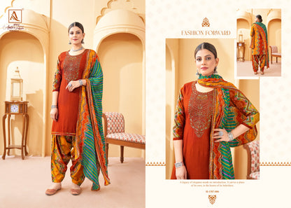 Amber Edition 3 Alok Rayon Patiyala Style Suits