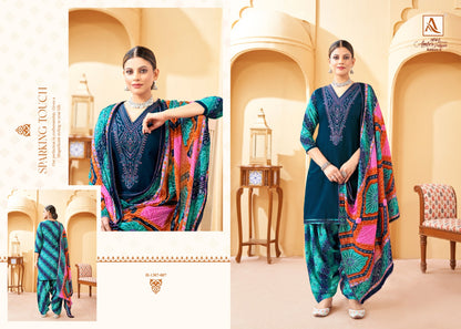 Amber Edition 3 Alok Rayon Patiyala Style Suits